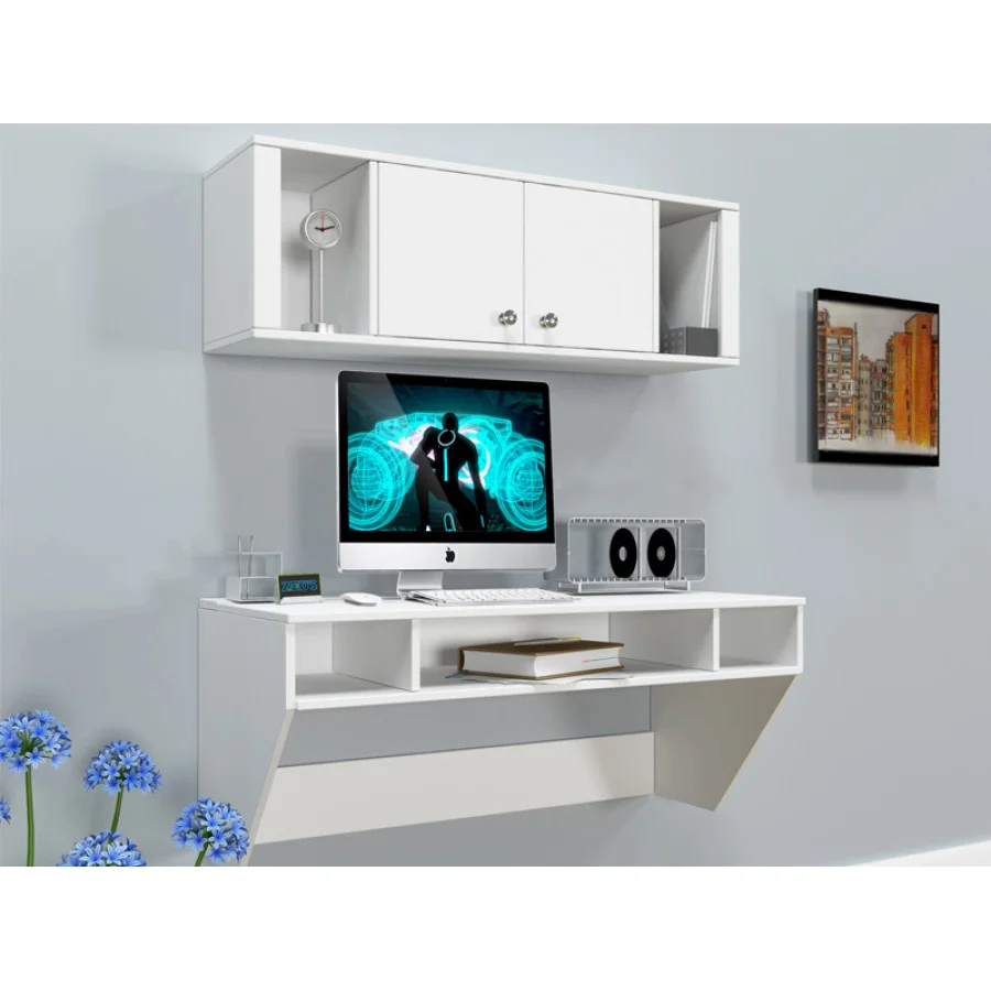 Комп'ютерний навісний стіл Comfy-Home AirTable-II Kit DB, білий замовити